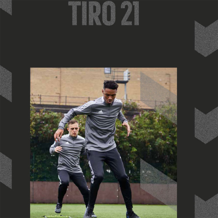 die adidas Tiro 21 Trainingsbekleidung in grau