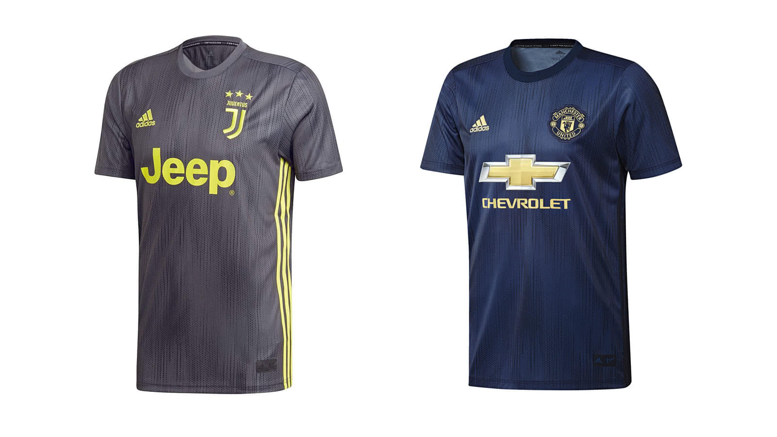 Manchester United und Juventus Turin im adidas Tiro 19 Trikot