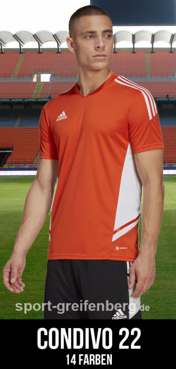 das adidas Condivo 22 Jersey als Trikot für 2022/2023 im Teamsport Katalog