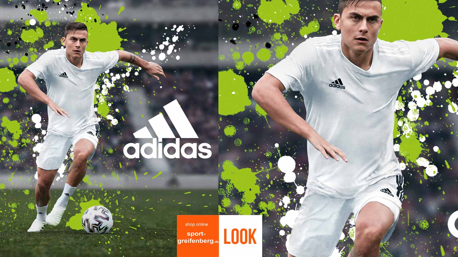 adidas Trikot Set Tabela in weiß incl. Shorts + Stutzen