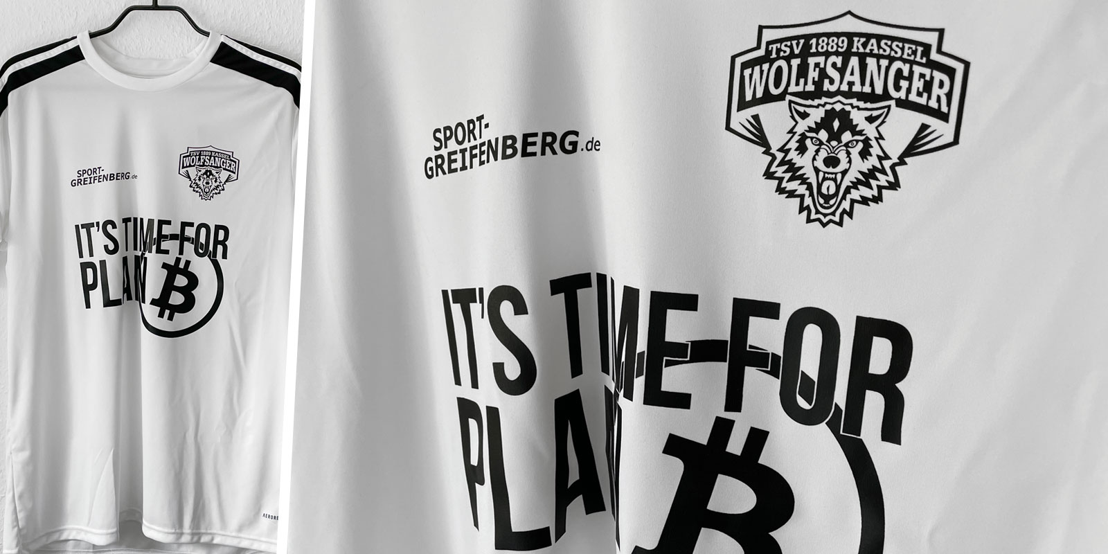 die adidas Trikots mit Vereinsemblem des TSV Wolfsanger