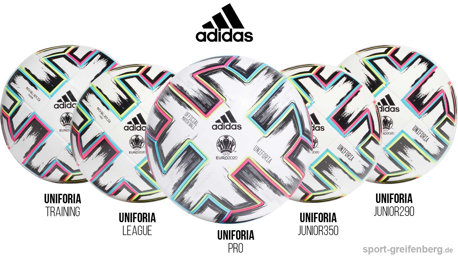 Die unterschiedlichen adidas Uniforia Bälle