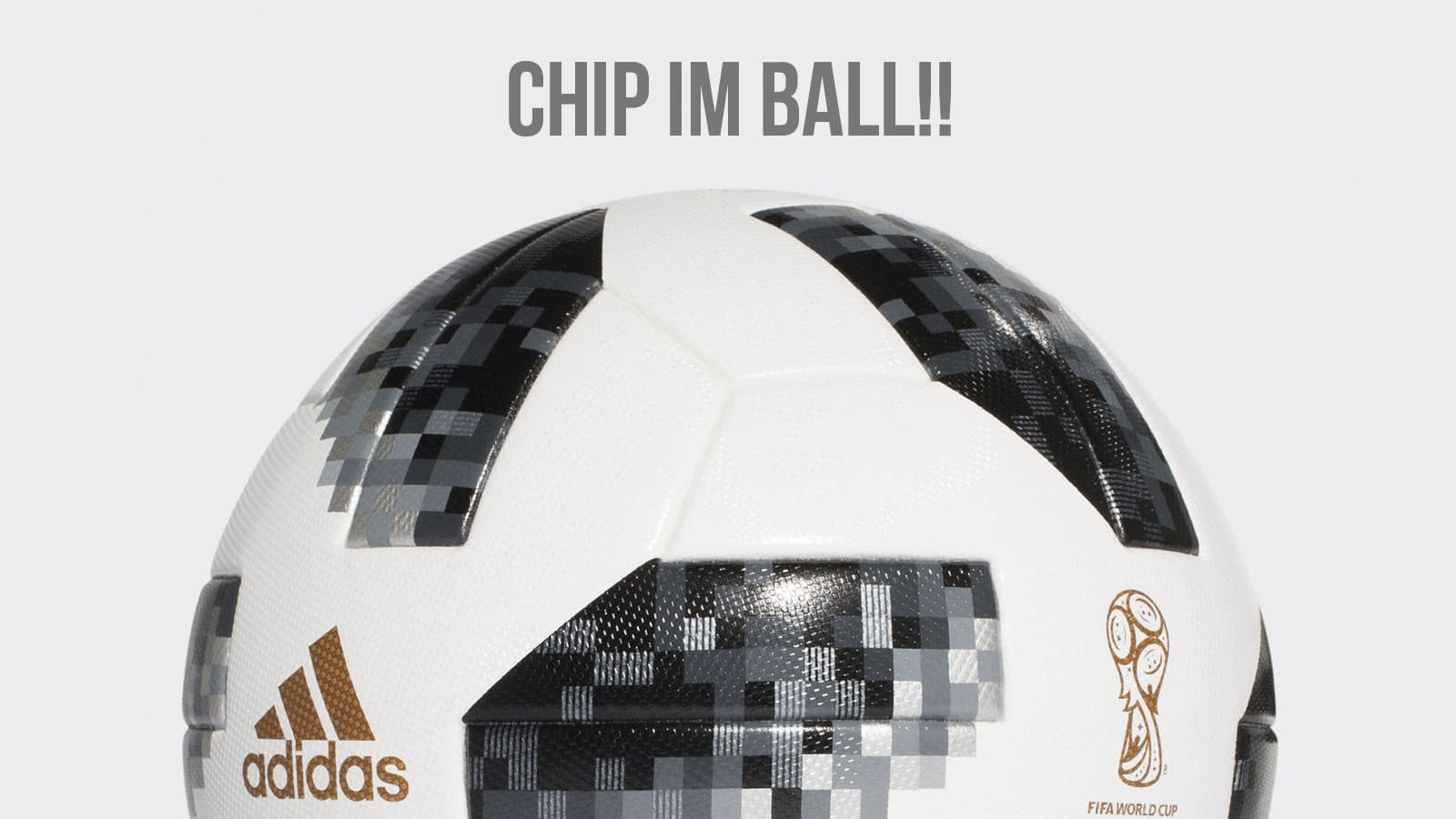 der adidas WM Ball mit Chip. Adidas Telstar 18 OMB incl NFC Chip