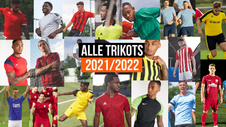 alle Trikots für 2021/2022 von adidas, nike, puma, jako und erima