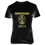 Ein schwarzes Aufsteiger T-Shirt für den TuS York