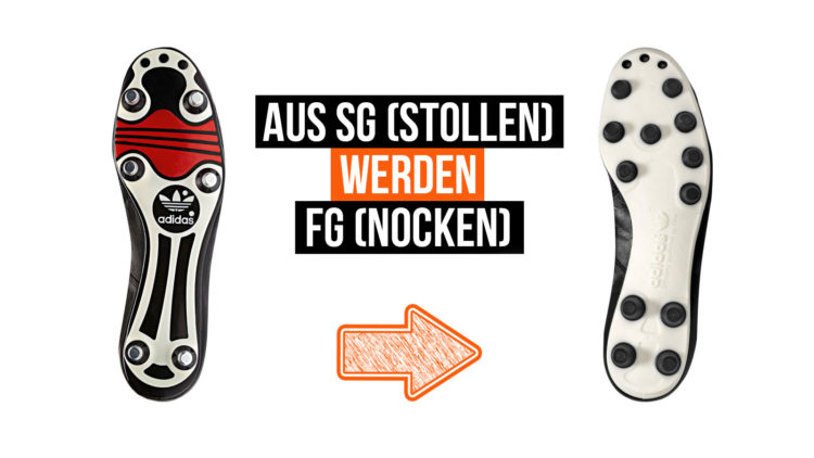 aus SG Stollenschuhen jetzt FG Nockenschuhe machen. Geht das