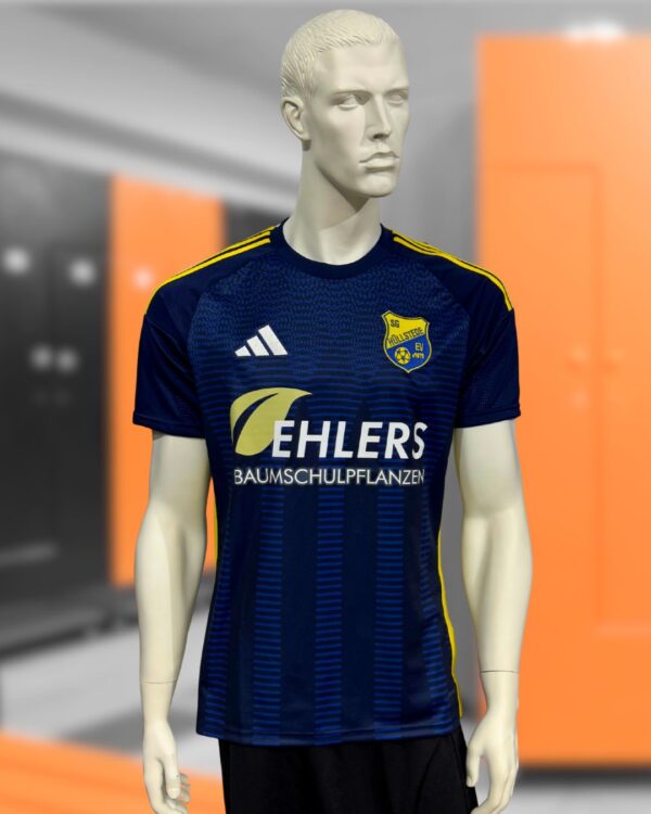 blau gelbe adidas Trikots aus dem Locker Room