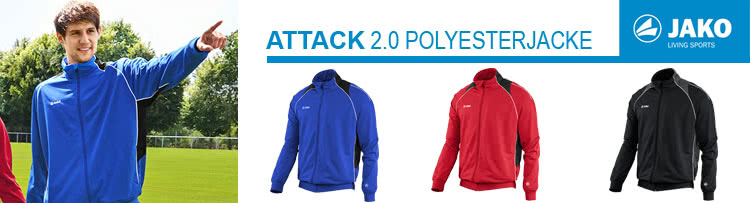 Die Jako Attack 2.0 Polyesterjacke der Teamsport Linie