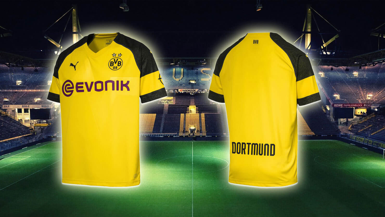 Das BVB Trikot 2018-2019 Home mit allen BVB Trikots