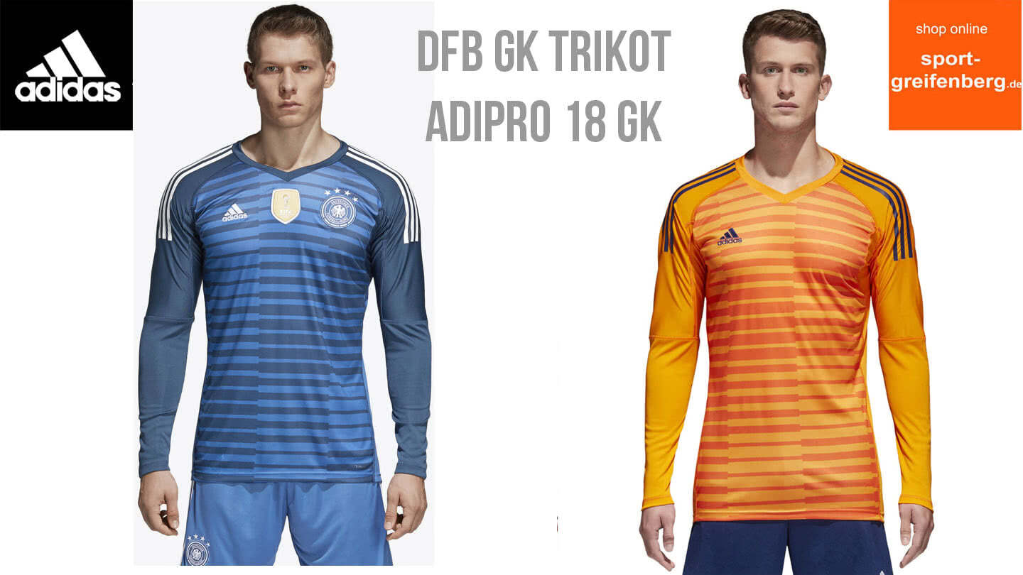 Das Adidas DFB Torwart Trikot und das adidas adipro 18 GK für die Jahre 2018/2019