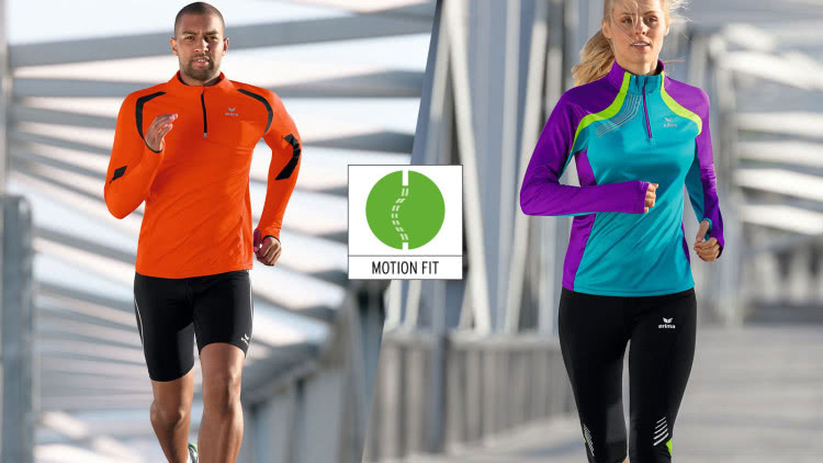 Erima Motion Fit Material im Einsatz bei Running Artikeln