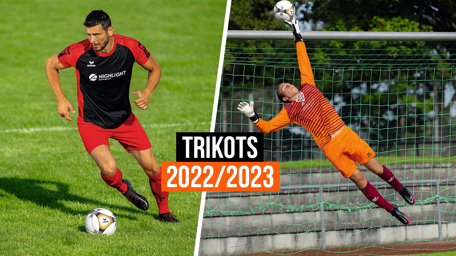 Die erima Trikots 2022/2023 für Spieler und das Erima Torwart Trikot