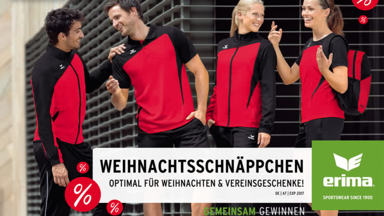 Die Erima Weihnachtsschnäppchen Flyer Angebote im Sale