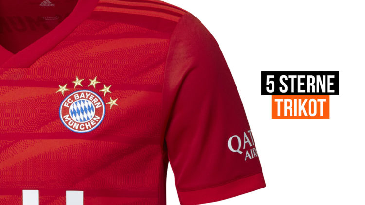 FC Bayern München Trikot mit 5 Sternen