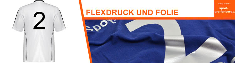 Die Trikot Beflockung mit Nummer durch die Flexdruck-Folie