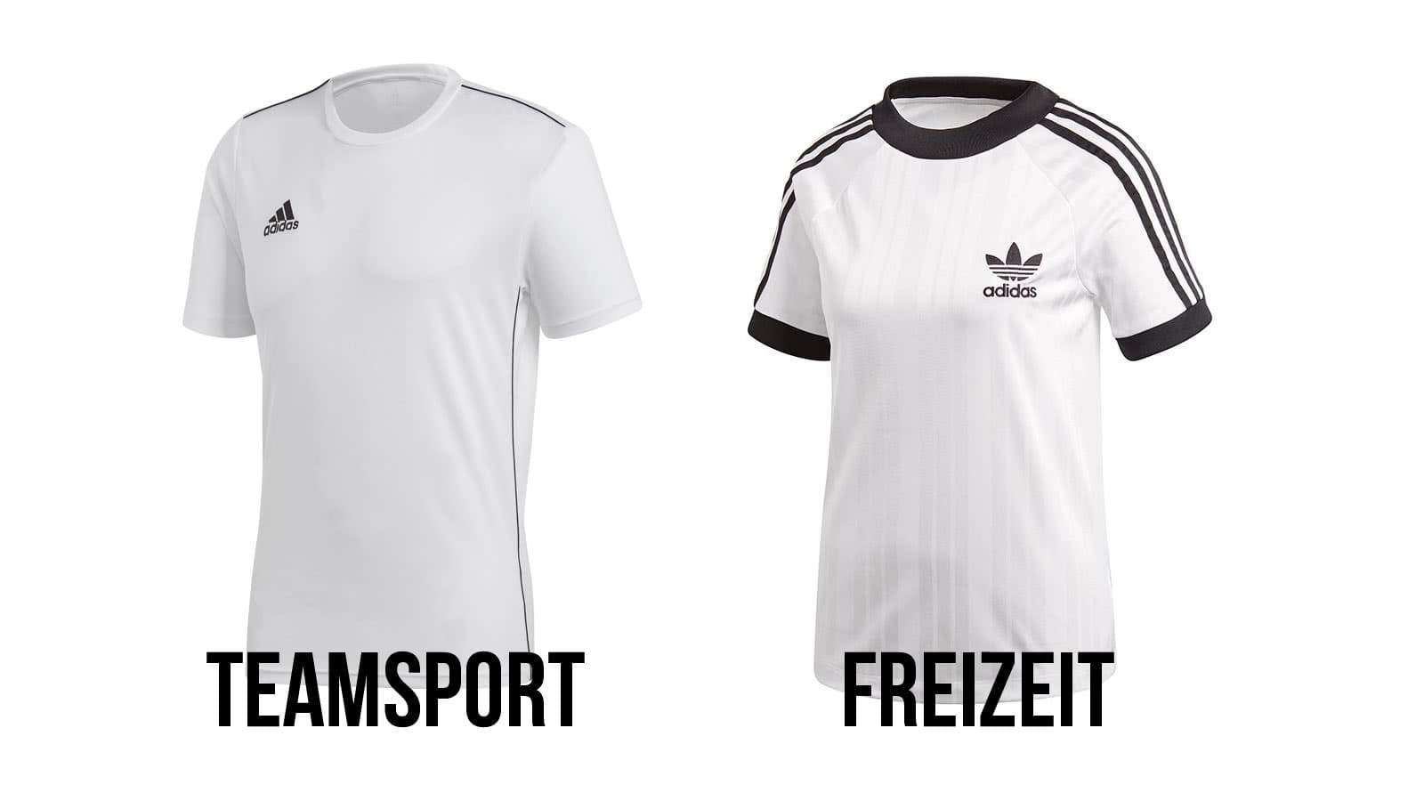 Die Unterschiede zwischen einem Freizeit oder Teamsport T-Shirt