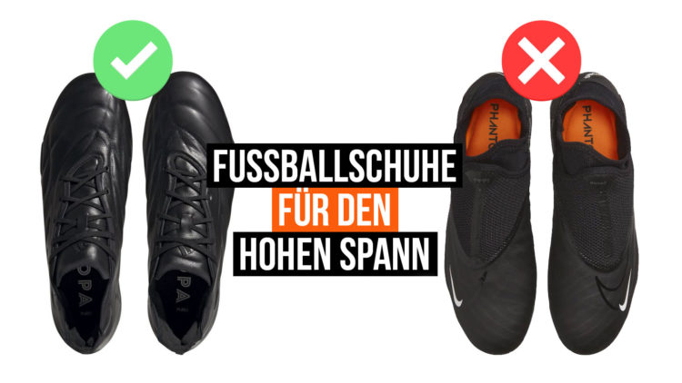 Fußballschuhe für den hohen Spann online finden und bestellen