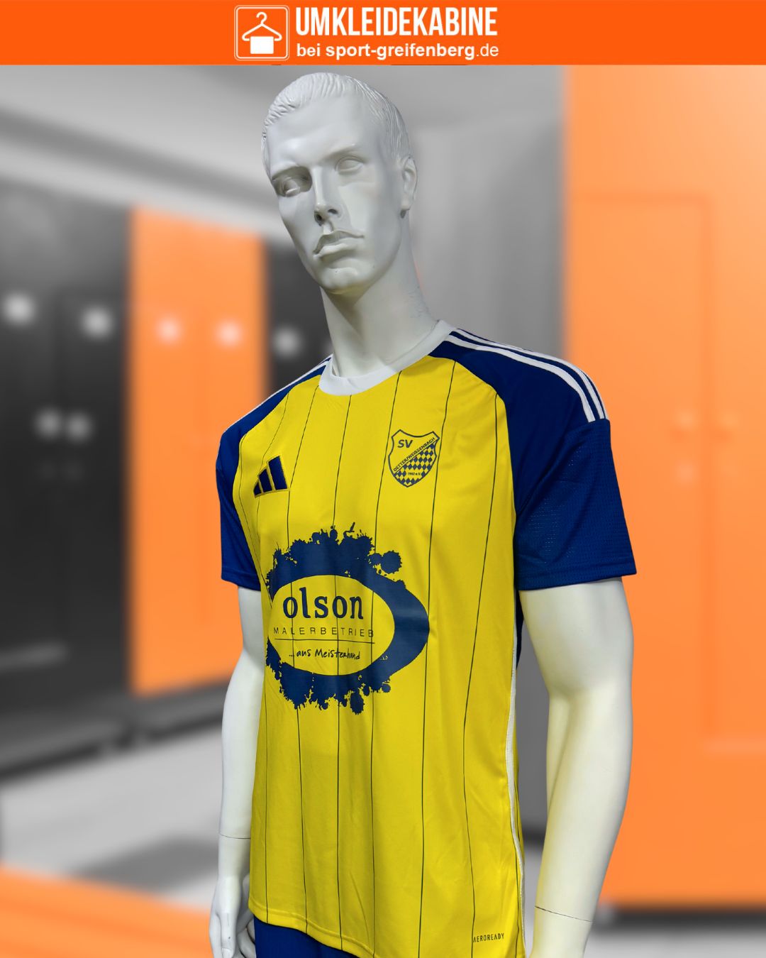 Hol dir die gelb blaue adidas Locker Room Trikots