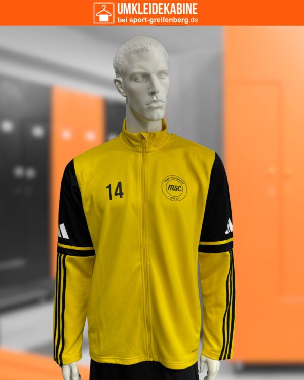 Gelbe adidas Teambekleidung mit Vereinsaufdruck – Trikots und Squadra-Jacken