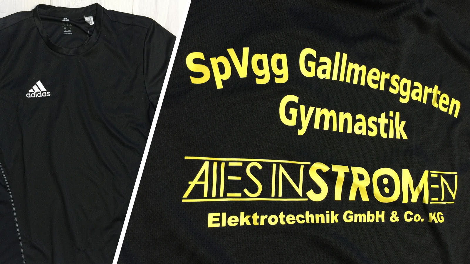 Gymnastik T-Shirt mit gedrucktem Vereinsnamen - Gallmersgarten Sportartikel und News