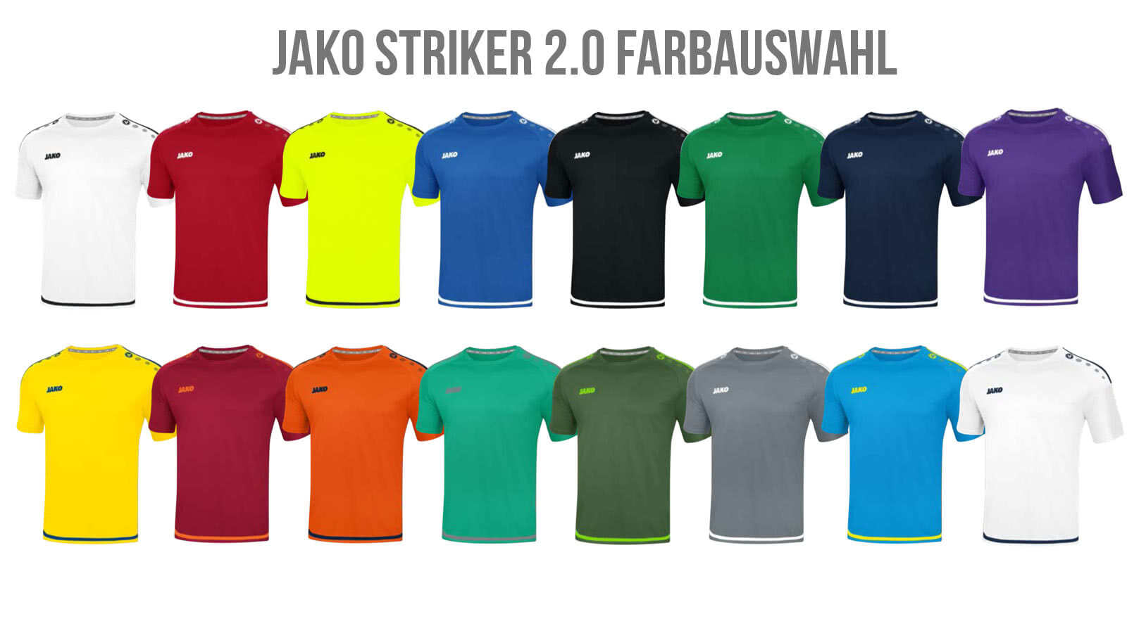 Die Jako Striker 2.0 Farbauswahl