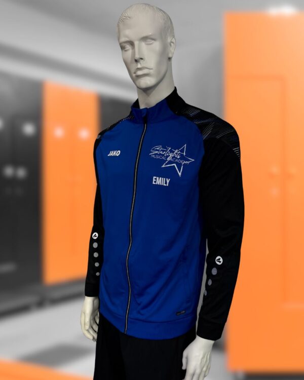 die royal blauen Jako Trainingsjacken mit Starlight Logo