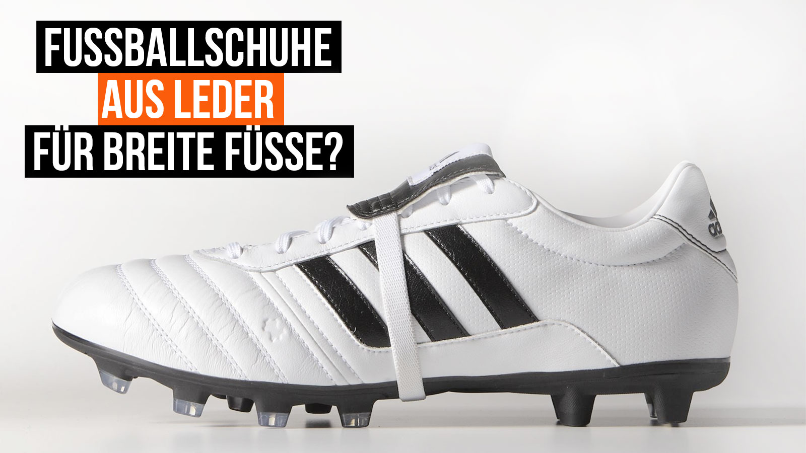 Leder Fußballschuhe für breite Füße