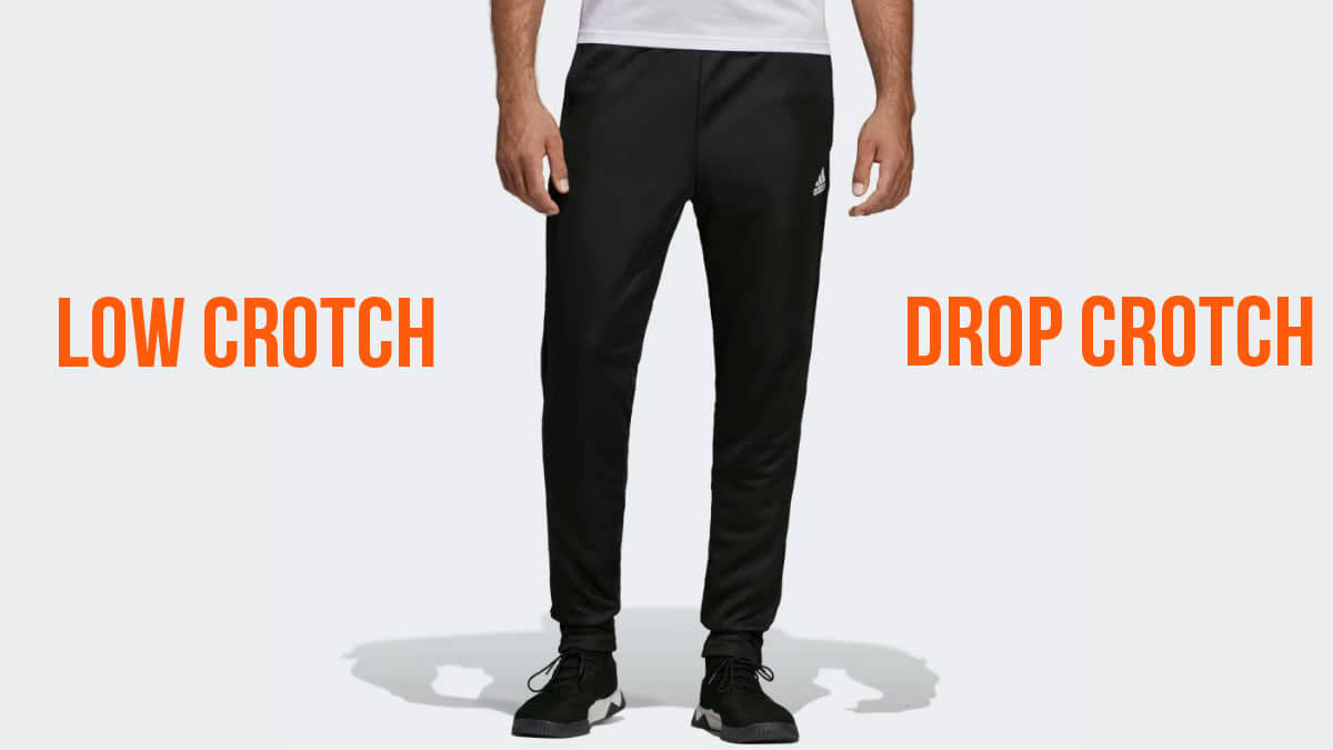 Die low crotch und drop crotch Trainingshose