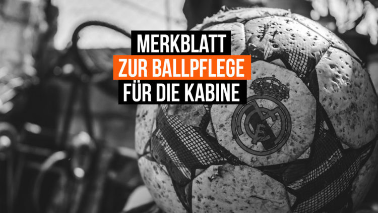 das Merkblatt zur Ballpflege als pdf download für die Kabine