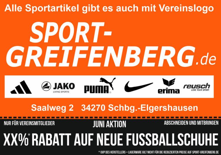 unsere neue Stadionheft Anzeige mit Gutschein und Rabattcode