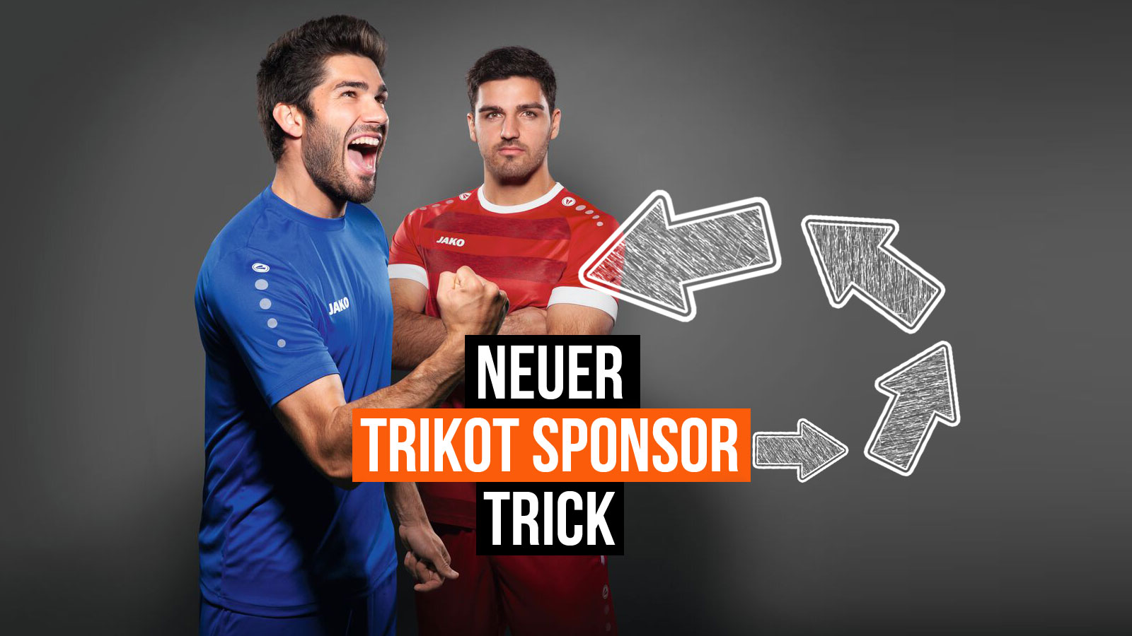 Mit dem neuen Trikot Sponsor Trick zum neuen Trikotsatz