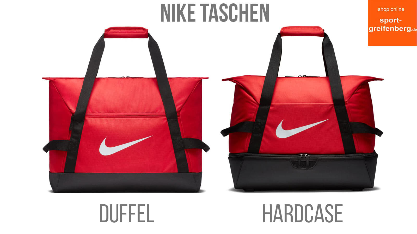 Die Nike Duffel und Nike Hardcase Sporttaschen