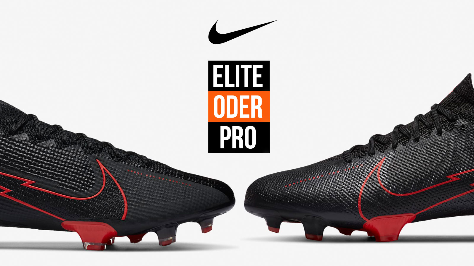 Nike Elite oder Pro Fußballschuhe am Beispiel des Mercurial