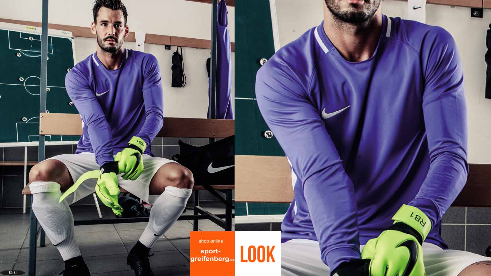 Nike Torwart Trikot Set mit Hosen und Stutzen