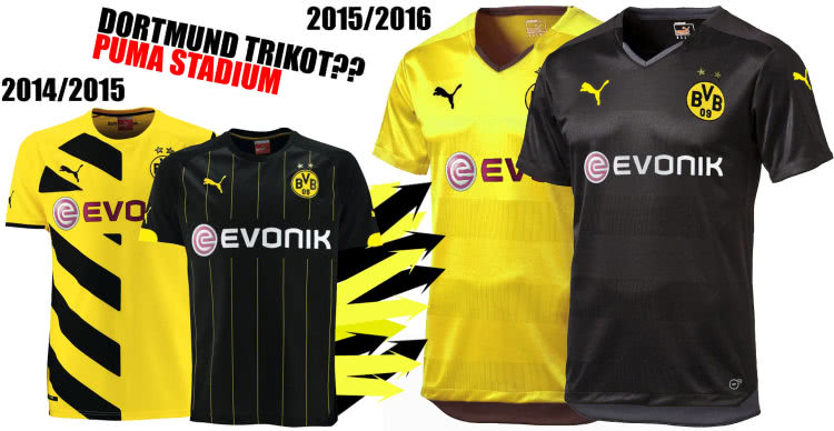 Das BVB Trikot 2015/2016 von Puma könnte das Stadium Trikot sein.