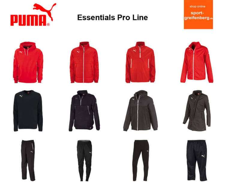 Die neue Sportbekleidung der Puma Essentials Pro Line