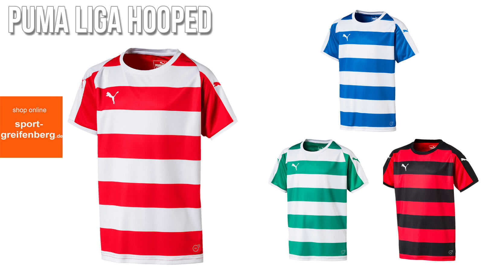 Das Puma Liga Hooped Trikot und Jersey als Puma Balken Trikot für 201872019