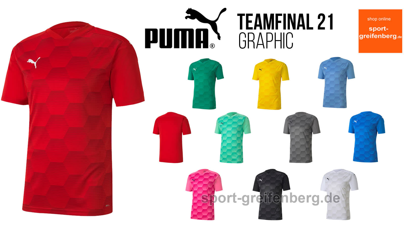 Das puma teamfinal 21 graphic trikot für 2020 und 2021