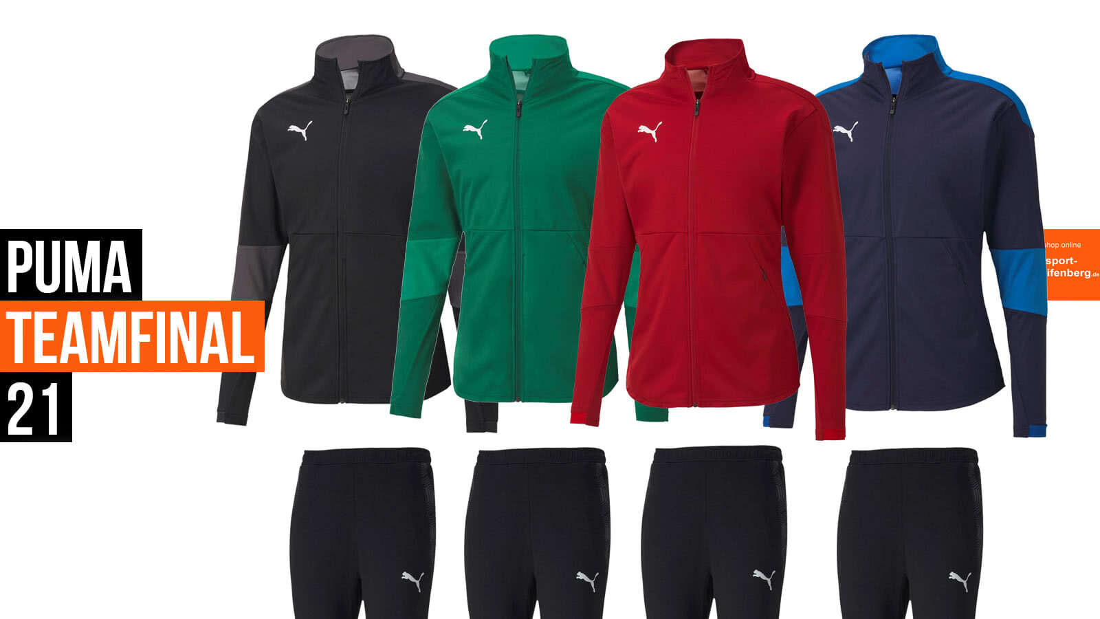 Die Puma teamFinal 21 Trainingsanzüge für 2020 und 2021
