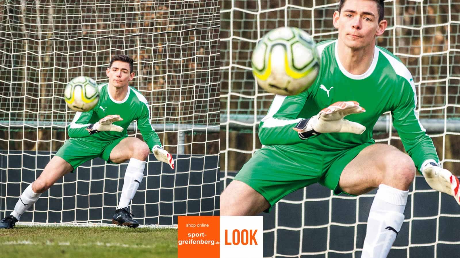 Puma Torwart Trikot Look Das Puma Torwarttrikot Outfit mit Hosen und Stutzen