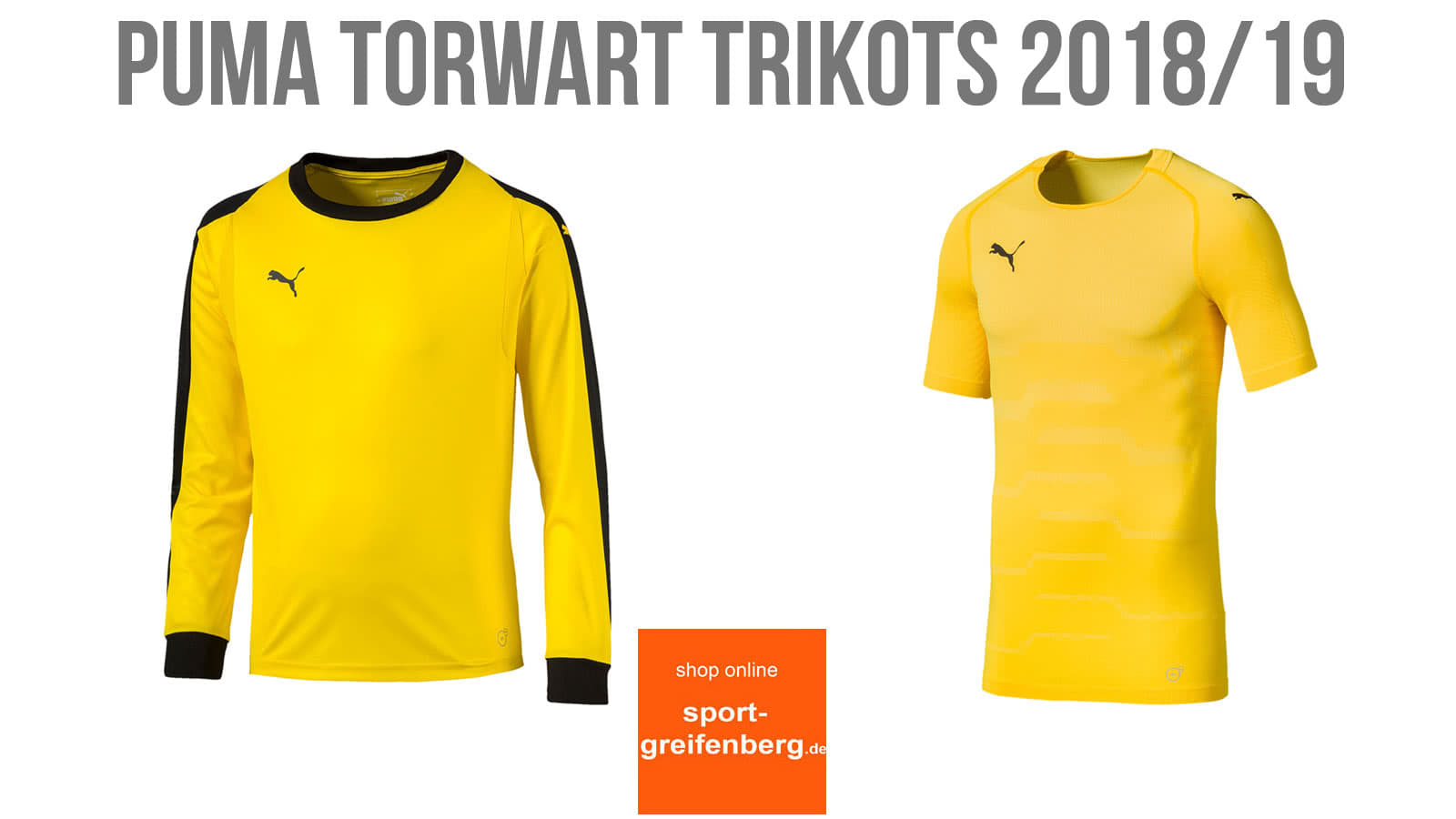 Die Puma Torwarttrikots 2018/2019 mit Kurzarm und Langarm Torwart Trikots