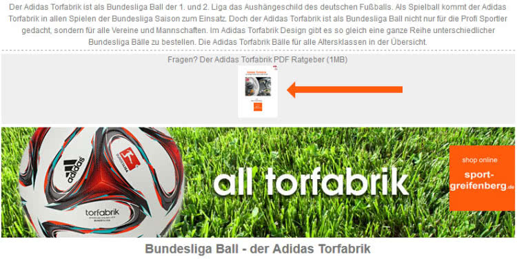 So einfach gibt es den Adidas Torfabrik Ratgeber