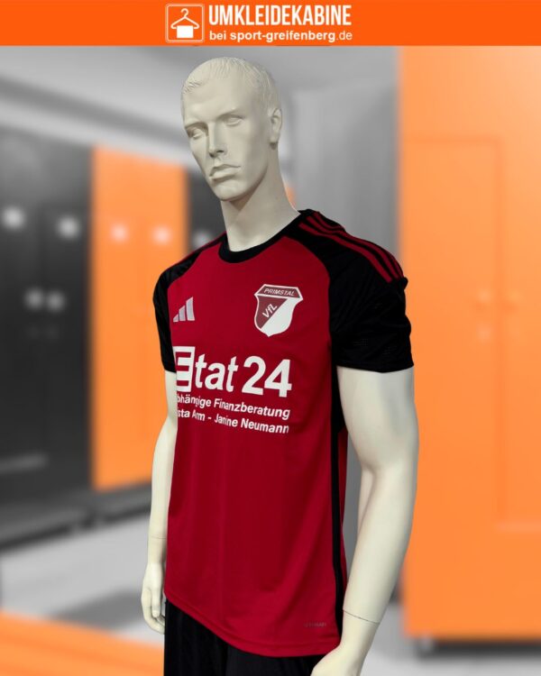 rot schwarze Locker Room Trikots von adidas mit weißer Bedruckung