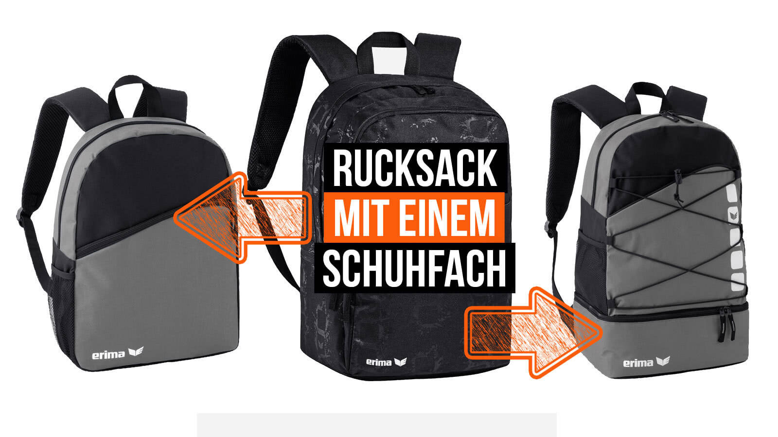 Rucksack mit Bodenfach oder Schuhfach bestellen