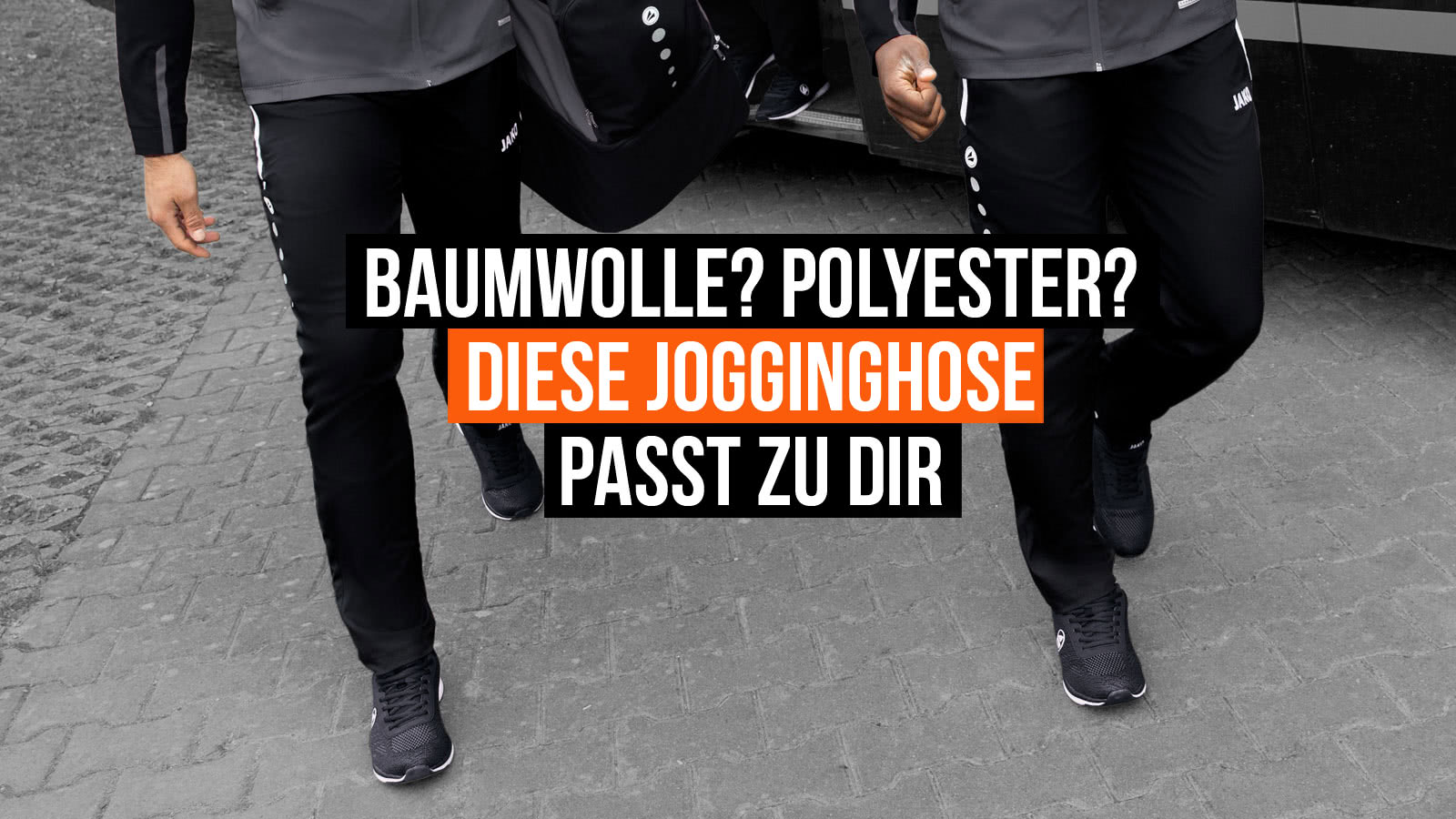 Das Stoff Material von Jogginghosen mit Baumwolle oder Polyester