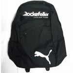 bedruckter Team Rucksack vom Rockefeller Cycling Team