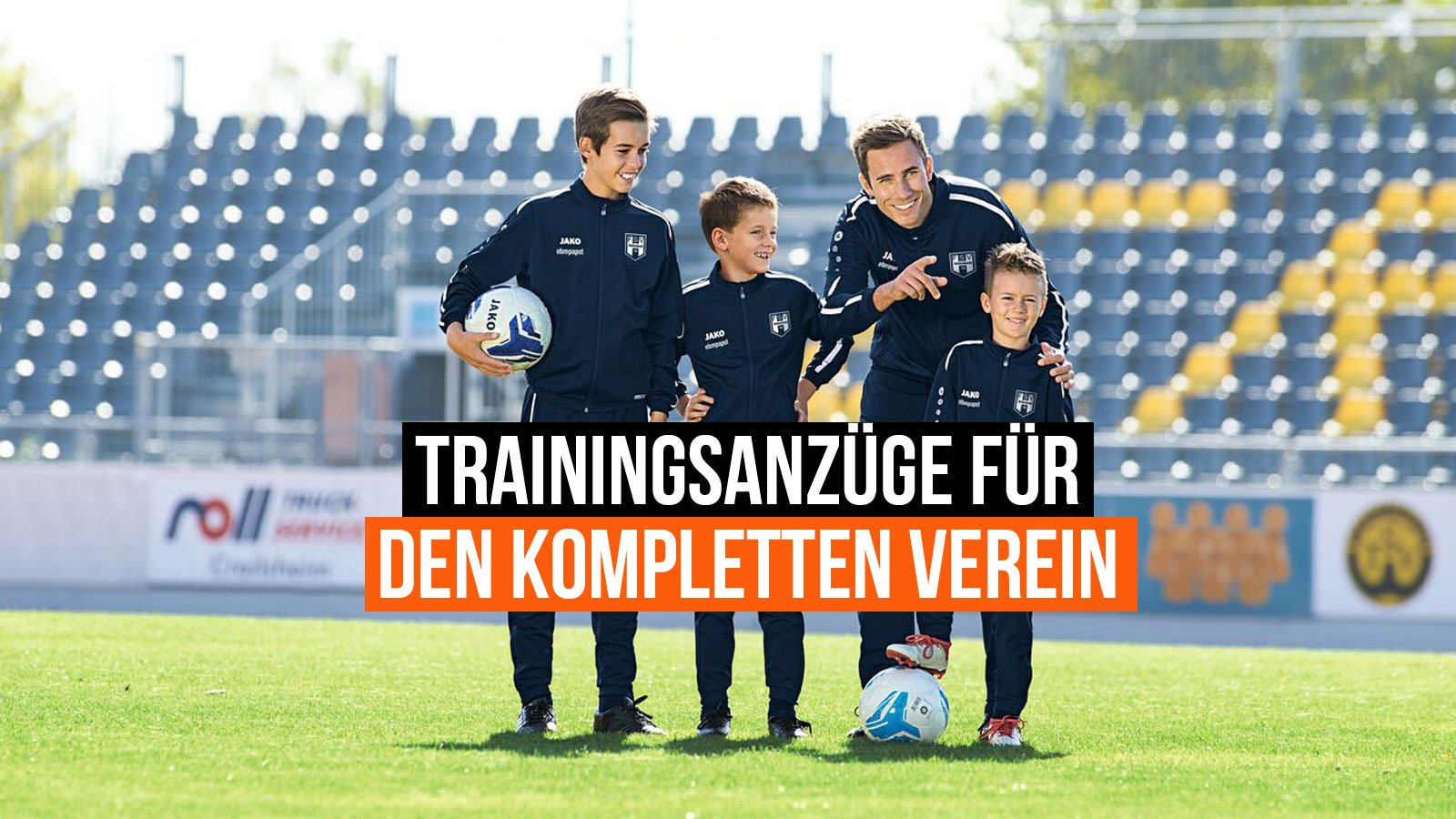 finde Trainingsanzüge für den kompletten Verein von adidas, nike, puma und Jako