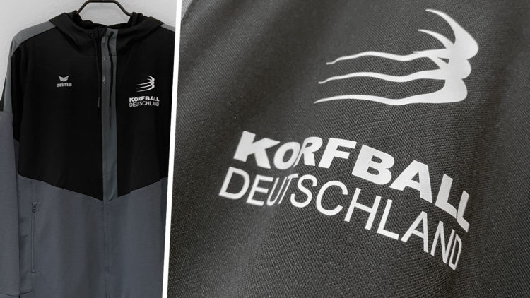 Die Trainingsjacken Korfball Deutschland mit Aufdruck