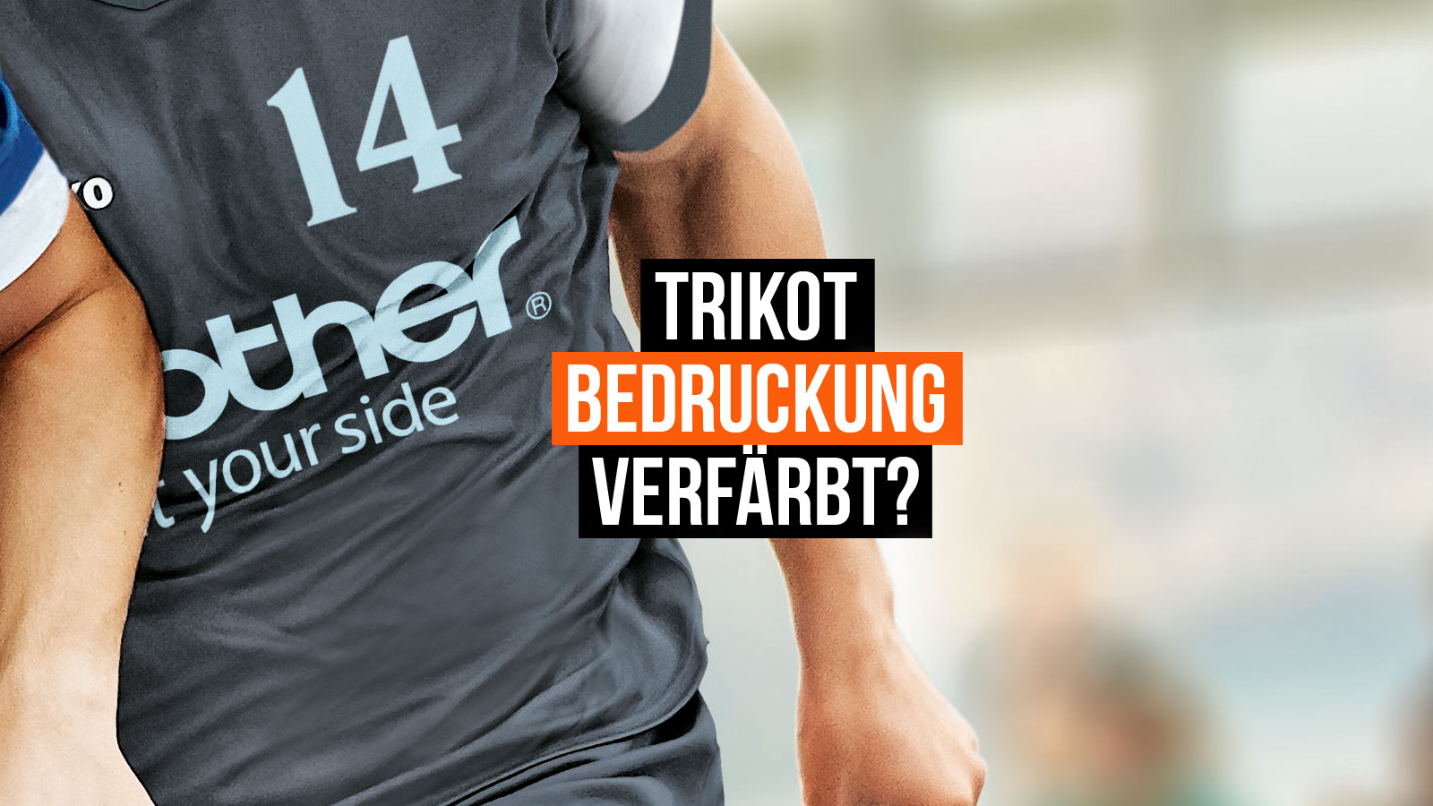 Die Trikot Bedruckung verfärbt