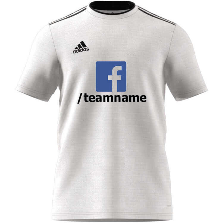 Der Trikot Druck mit Vereinsnamen auf Facebook